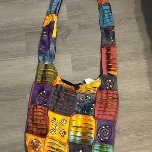 Colorful Patchwork Shoulder Bag